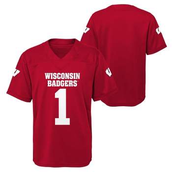 NCAA Wisconsin Badgers Boys' Short Sleeve Jersey