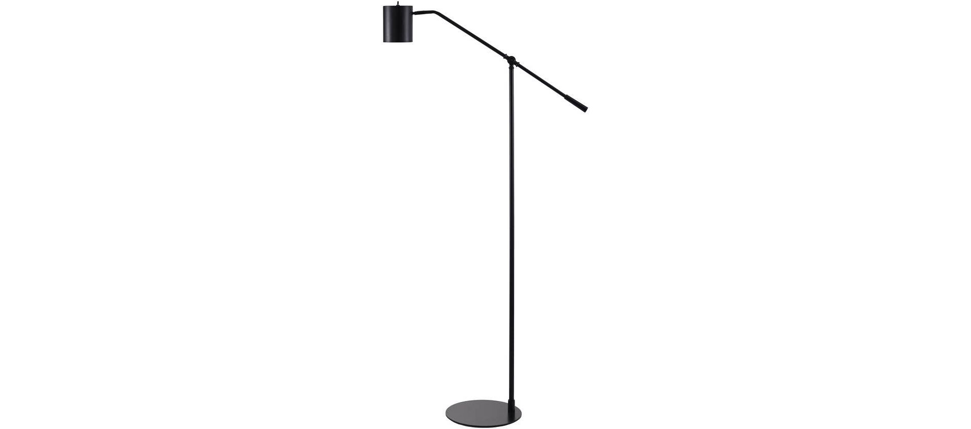 Livabliss Talena 62"H x 16"W x 11"D Rustic Black Floor Lamps