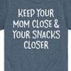 Boys' - Instant Message - Mom Close Snacks Closer Short Sleeve Graphic T-Shirt - 2 of 4