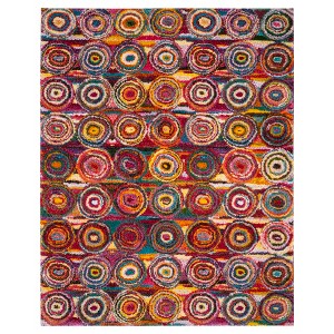 Multi Abstract Knotted Area Rug - (9