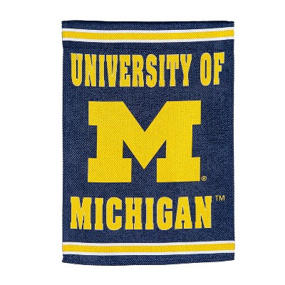 Embossed Suede Flag, House Size, University Of Michigan
