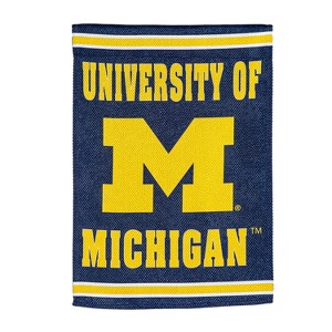 Embossed Suede Flag, House Size, University Of Michigan - 1 of 4