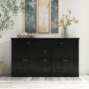 FUFU&GAGA Versatile Storage Cabinet Lacquered Buffet Sideboard Dresser - 1 of 4