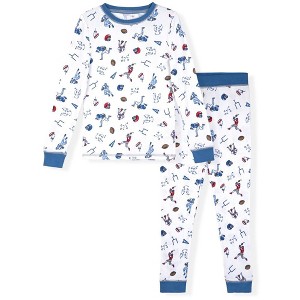 Sleep On It Boys 2-Piece Super Soft Jersey Long Sleeve Snug-Fit Pajama Set - Toddler Pajamas to Boys Pajama Sets - 1 of 4