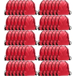Waterproof Drawstring Backpack Bulk, Nylon Cinch Bags in 10 Colors for School, Gym, Sports - 1 of 4