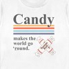 Women's Tootsie Roll Candy Makes the World Go Round T-Shirt - 2 of 4