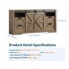 GAOMON 66" Farmhouse TV Stand with Sliding Barn Door, 4 Drawers & Adjustable Shelf, Media Console Entertainment Center for up to 70" TVs - 3 of 4