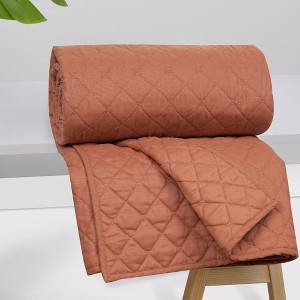 Austin Linen Blend Quilted Throw - Levtex Home - 1 of 4