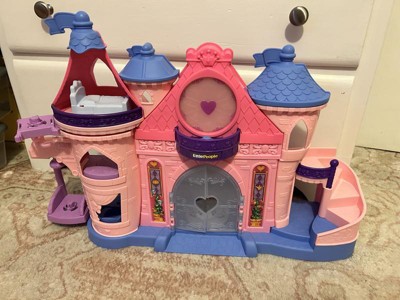 Fingerhut - Disney Princess Little People Magical Lights and Dancing Castle  Playset