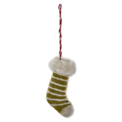 tagltd Striped Stocking Ornament