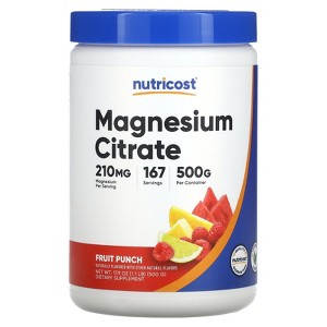 Nutricost Magnesium Citrate, Fruit Punch, 17.9 oz (500 g) - 1 of 2