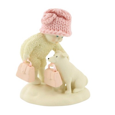 Dept 56 Snowbabies 4.0" Puppies & Pocketbooks Best Friend  -  Decorative Figurines