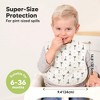 KeaBabies 3pk Presto Baby Bibs Waterproof with Food Catcher, Lightweight Toddler Bibs for Eating - 3 of 4