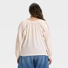 Women's Balloon Long Sleeve Lace Blouse - Universal Thread™ - 2 of 3