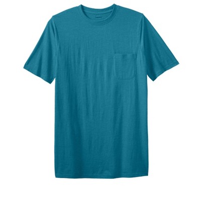 KingSize Shrink-Less Lightweight Longer-Length Crewneck Pocket T-Shirt