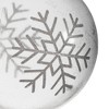 Vickerman Ball White Glitter Swirl Ornament - 3 of 4