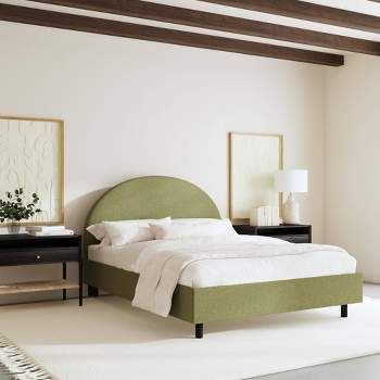 Adaline Platform Bed in Textured Linen - Threshold™