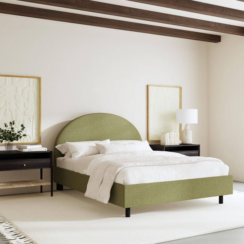 Adaline Platform Bed in Textured Linen - Threshold™, 1 of 7