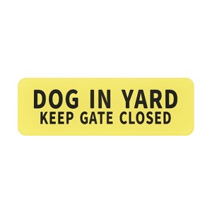Unique Bargains Acrylic Safety Durable Indoor Outdoor Dog in Yard Signs 3x9 Inch - 1 of 4