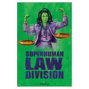 Trends International Marvel She-Hulk: Attorney At Law - Super-Human Law Division Framed Wall Poster Prints - 1 of 4