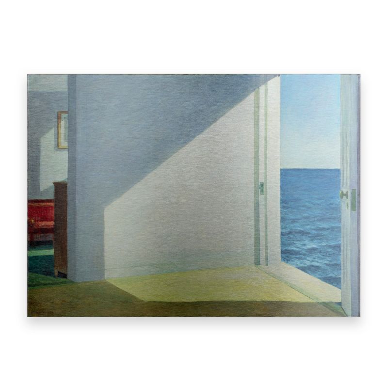 Trademark Fine Art - Edward Hopper 'Rooms by the Sea' Floating Brushed Aluminum Art, 1 of 4