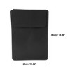 Unique Bargains 15.6" Tablet and Laptop Sleeve with Accessories Pouch 1 Set - 4 of 4