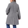 Agnes Orinda Women's Plus Size Winter Single Breasted Back Split with Pockets Long Overcoats - 4 of 4