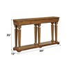 NicBex Console Table with 1 Open Storage Shelf,Entryway Table with Square-Tapered Legs,Modern Couch Table for Living Room,Oak - 3 of 4