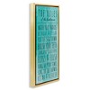 Stupell Industries Bathroom Rules on Turquoise, 15" x 31" - 3 of 4