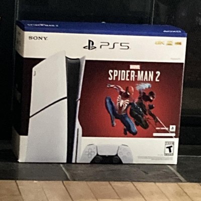 PlayStation 5 Slim Edition Bundle w/Spider-Man 2 Game & Charging Dock -  22404763