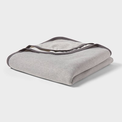 Twin/Twin XL Sweatshirt Blanket Dark Gray - Room Essentials™