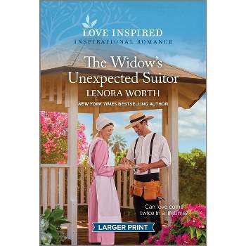The Widow's Unexpected Suitor - (Pinecraft Seasons) Large Print by  Lenora Worth (Paperback)