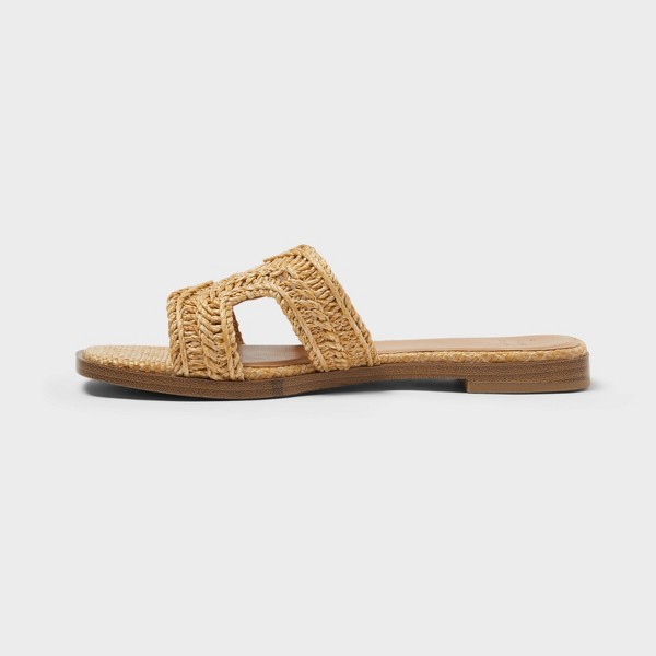 Sandalias tipo slide Nina para mujer - A New Day™ natural 2
