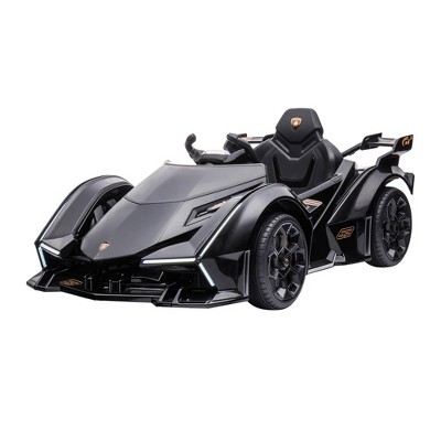 Black 12V Electric Ride-On Sports Car with Remote Control