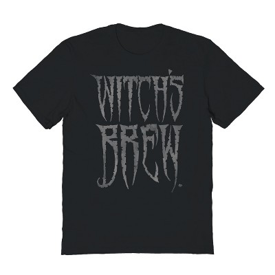 Rerun Island Men's Witches Brew Halloween Short Sleeve Graphic Cotton T-Shirt