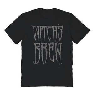 Rerun Island Men's Witches Brew Halloween Short Sleeve Graphic Cotton T-Shirt - 1 of 2