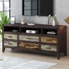 Bella Depot 63.8''W Retro Distressed Wooden TV Stand - 3 of 4
