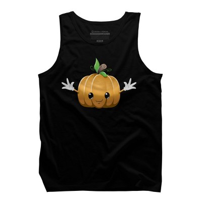 Men's Design By Humans Halloween Pumpkin Monster 6 By LironPeer Tank Top
