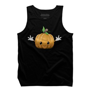 Men's Design By Humans Halloween Pumpkin Monster 6 By LironPeer Tank Top - 1 of 4