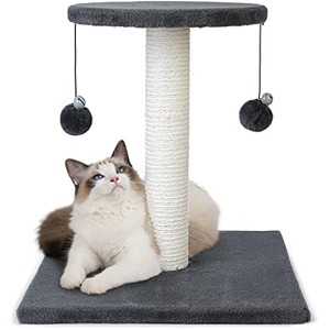 rabbitgoo Cat Scratching Post, 17" Cat Scratcher Sisal Cat Post for Indoor Cats, Kitten Scratch Post  Rest, Dark Grey - 1 of 1