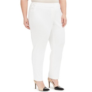 Calvin Klein Womens Lace Up Detail Casual Trouser Pants - 1 of 1