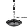 Good Directions 8.5' Modern Farmhouse Flouted Flower Aluminum Rain Chain - Black - 3 of 4