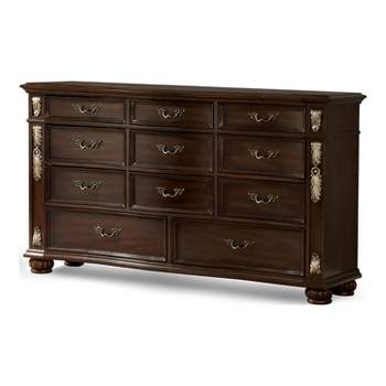 Mullberry 11 Drawer Dresser Brown Cherry - HOMES: Inside + Out