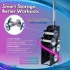 Stamina müüv Vertical Storage Rack for Barbell & Dumbbells, Adjustable System for Home Gym, Compact Strength Straining Equipment, (Storage Rack Only) - 4 of 4