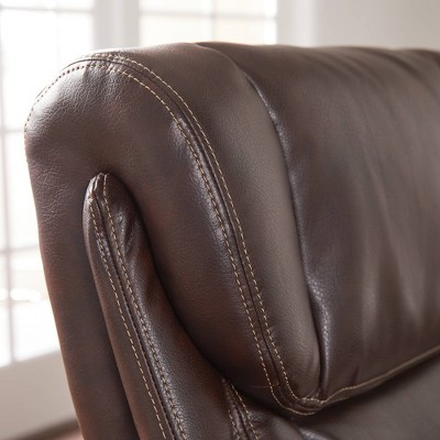 Brown Leather High Back Swivel Executive Office Chair