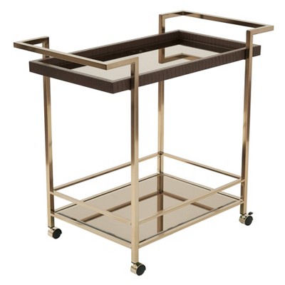 Isabella Wine Cart Champagne - OSP Home Furnishings