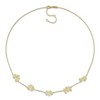 EVERLY JEWELRY | Yellow Plated Sterling Silver 22 1/2ct TGW Citrine Bead Chip Curb Chain Station Necklace, 17 inc + 2 inc - 4 of 4