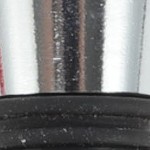 red, white, black, silver tone