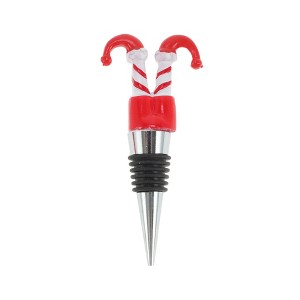 Unique Bargains Christmas Jester Shoe Bottle Stopper Zinc Alloy Resin Silicone 4.33"x1.85"x0.79" 1 Pc - 1 of 3