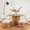 Extendable Solid Wood Dining Table with Oak Veneer Top, Rubber Wood Legs, Gear Slide Rail, Modern Expandable Table for Kitchen (Only Table) - 4 of 4